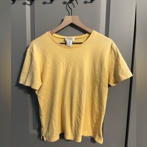 Talbots Short Sleeve Yellow Tee